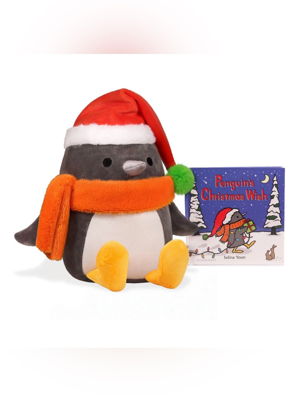 Kohl's Cares® Penguin Plush and Book Bundle Penguins Christmas wish, new